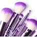 10 Pieces Crystal Glitter Makeup Brushes Premium Synthetic Fiber Makeup Brush for Foundation Powder Concealers Blush and Eyeshadow (Purple) - Buy Online on GoSupps.com