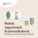 Matchstick Monkey Gift Set: Bite Rings Antimicrobial Dental Aid & Gel Applicator - BPA-Free Easy to Grasp for Babies 3+ Months - Banana & Mint - Buy Online on GoSupps.com