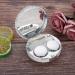 Portable Lens Case 4 Colors Soaking Lenses Case with Mirror Plastic Marble Pattern Eye Care Kit Container(#1) - Buy Online on GoSupps.com