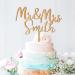 Wedding Cake Toppers Engagement Gifts Mr & Mrs Cake Topper Personalised Gifts for Couple Party Decorations Wooden Cake Topper Custom Gifts 2 Designs with Any Name(Design1) - Buy Online on GoSupps.com