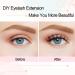 Cluster Eyelash Extensions Kit - 144Pcs D Curl Mix 9-15mm Spire Wheat Wide Stem Lashes - DIY Individual Lashes at Home - Includes Lash Bond, Seal & Applicator - Natural False Eyelashes - Spire Wheat Kit - Buy Online on GoSupps.com