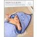 Ullenboom Hooded Towel for Babies - 100% Cotton Oeko-Tex Certified 75x75 cm Blue Bath Towel & Bathrobe for Kids Up to 3 Years - Buy Online on GoSupps.com