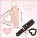 Ouligay 2pcs PU Leather Chapstick Holder Key Chain Set - Portable Lipstick Pouch with Mirror for Women | Ideal Travel & Holiday Gifts (Pink & Black - Buy Online on GoSupps.com