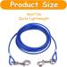 Dog Tie Out Cable 10ft Dog Lead Line Tie-Out Cable for Dogs with 360 Swivel Hook Dog Leads with Reflective PVC Coating Pet Tie Out Cable Suitable for all Pet dog(3M Blue) - Buy Online on GoSupps.com