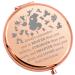 WSNANG Mermaid Makeup Mirror Princess Fans Gift You are Braver Stronger Smarter Than You Think Travel Compact Pocket Makeup Mirror (Always Mmaid Mirror-RG)