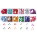 FEIlei 12 Grids 3D Nail Jewelry Nail Art Studs Shiny Diamond Crystal Gems Rhinestones - Buy Online on GoSupps.com