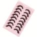 Gmagictobo Mink Cat Eye Fluffy False Eyelashes - D Curl Russian Strip Lashes (8 Pairs) | Soft Wispy Multipack for Stunning Eyes - Buy Online on GoSupps.com
