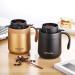 ONEISALL Stainless Steel Coffee Mug with Collapsible Pour Over Filter - 12oz Gold Insulated Mug for Travel Camping and Office Use - Buy Online on GoSupps.com