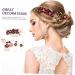 FOMIYES 10 Sets Bridal Headwear Flower Hair Accessories Bridal Tiara Pearl Hair Barrettes Bridal Hair Comb Blue Tiara Side Combs Blue Flower Hair Clip Tiaras Vintage Bridesmaid Aquamarine - Buy Online on GoSupps.com