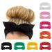 habibee Women Headbands Hair Bands Turban Headwraps Hair Band Bows Accessories for Fashion or Sport 8 Pcs Headbands for Women Solid Color White  Rose  Pink  Orange  Red  Yellow  Green  Black
