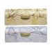 Elegant Ladies Lipstick Case with Mirror Purse Lip Stick Holder - Set of 2 Gold and Silver