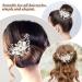 Serveyou Bridal Hair Accessories Wedding Hair Pieces for Brides Wedding Crytsal Flower Hair Comb Hair Jewels Fits for Wedding Bridal Shower Baby Shower Engagements Parties Proms - Buy Online on GoSupps.com