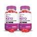(2 Pack) Bliss Keto ACV Gummies Extreme 2000MG Bliss Keto Gummies Apple Cider Vinegar Formulated with Pomegranate Beet Juice Powder B12 Vegan Non GMO 120 Gummys 60 Count (Pack of 2)