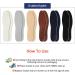Breathable Double-Layer Latex Foam Insoles - 6 Pairs for Men 7-11, Women 2-8 (Simple Colors) - Buy Online on GoSupps.com