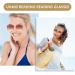 Kaeoisfu Oversized Quadratic Reading Sunglasses for Women - Stylish UV400 Tinted Glasses Large Gold-Brown Frame 2.0 Diopters Anti-UV - Buy Online on GoSupps.com