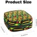 Shop African Zigzag Pattern Women's Napkin Storage Bag - Portable Period Pocket for Women Teens & Girls - Menstrual Cup & Breastfeeding Pillow Holder - Buy Online on GoSupps.com