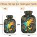 Naanle Colorful Dinosaur Hot Water Bottle - 2L | Transparent Cover | Bed Hand & Feet Warmer | Pain Relief & Heat Therapy - Buy Online on GoSupps.com