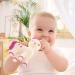 CaaOcho Mira the Unicorn Baby Teething Toy - BPA Free Natural Rubber Molar Teether for Babies - Lavender - Perfect Registry Baby Shower Gift - Buy Online on GoSupps.com