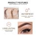MAEPEOR Waterproof Eyebrow Gel - 8 Colors Full-Pigmented Long Lasting Liquid Brow Gel - 01 Warm Blonde - Buy Online on GoSupps.com