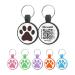Whoseid QR code cat brand changeable pet online profile page several emergency contact quiet silicone cat brand light no ringing QR Cat Id Tag (small breeds-2.5 cm black) Small Breeds-1 "Black