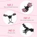 96 Rhinestone Mini Flower Hair Claw Clips - Assorted Colors for Women and Girls - Buy Online on GoSupps.com