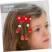 FRCOLOR 1 Pair Tassel Antique Style Hair Clip Bow Hair Clips Chinese Tassel Hair Clip Ancient Style Hair Pin Girls Barrettes for Hair Girl Hair Walk Japanese-style Girl Child Red Fabric - Buy Online on GoSupps.com
