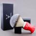 JAG Shaving Razor Brush - Synthetic Silver Spitz Hair for Men & Women | Perfect Shaving Brush in Red - Ideal for Shaving Cream & Razors - Buy Online on GoSupps.com