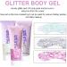 Buy Body Glitter Gel Kit - 3 Bottles of Mermaid Sequins Chunky Glitter for Long-Lasting Festival Makeup - White Silver Pink - Buy Online on GoSupps.com