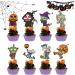 Halloween Cake Toppers | Cupcake Toppers Wrappers Set Pumpkin Cupcake Picks Baking Cups Decorations for Kids Birthday Halloween Thanksgiving Monozoz - Buy Online on GoSupps.com