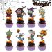 COOBAA Halloween Cupcake Picks Fall Theme Cupcake Decorations | Pumpkin Cake Topper Pumpkin Cupcake Picks Fall Theme Cupcake Decorations for Baking Cups