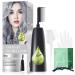 HJL Silver Hair Dye Permanent Hair Color Ammonia Free with Comb Applicator Easy Use Hair Coloring Cream Kit