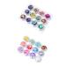 CareUrButi 24 Boxes Nail Art Chip Glitter Shell Chip Nail Foil Paillette Nail Irregular Slices Nail Sequins Flakes Sparkle Glitter for Nail Art Design Decoration (24 Colors) One Size One Size Color 1