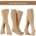High Knee Nylon Ice Skating Socks for Women & Girls - Nude Color - Buy Online on GoSupps.com