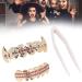 Gold Teeth Brace Set Teeth Brace Teeth Jewelry For Halloween Party Hip Hop Show Halloween Brace Set Gold For Oral Metal Teeth Decoration Gadget () - Buy Online on GoSupps.com