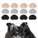 6 pairs of heel protection for shoes sponge heel holder cozy heel cushion leather heel self -adhesive heel cushion for too big shoes (3 colors)
