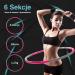Ultrasport Hula Hoop - Strengthen Back & Abs | Easy Assembly Soft Foam Snap Together - Ideal for Beginners & Advanced Users (Pink/Gray - Buy Online on GoSupps.com