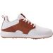 PUMA Men's Ignite Pwradapt Caged Crafted Golf Shoe 11.5 - White Leather/Brown/Gold - Buy Online on GoSupps.com