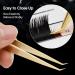 Nagaraku Professional Eyelash Extension Tweezers - Gold Curved Precision for Volume & Light Fans - N-06 Stainless Steel - Buy Online on GoSupps.com