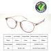Blue Light Blocking Computer Reading Glasses for Women Men | Round Light Brown 1.5x Readers - Buy Online on GoSupps.com