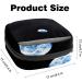 Outer Space Black Women's Napkin Storage Bag | Portable Period Pocket for Teens & Girls | Menstrual Cup & Breastfeeding Holder - Buy Online on GoSupps.com
