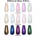 Imtiti Pearl Gel Nail Polish Set 5 Colors Transparent Shell Shimmer Nail Gel Polish Blue Purple Rose Gold Green Mermaid Nail Drawing Gel With Black Gel Polish Spring Summer Soak Off UV Led 6ML - Buy Online on GoSupps.com