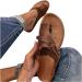 Evzosrz Women's Orthopedic Ring Toe Sandals - Brown, Size 9 | Casual Summer Beach Retro Orthotic Slides - Buy Online on GoSupps.com