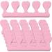 24 Pcs Sponge Toe Separators Toe Dividers Spacer Finger Separators for Men Women Nail Art Pedicure Manicure Polishing Coating Gel Painting Beauty Accessories (random color)