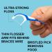 OrVance Braces Flosser - Designed for Braces for an Easy & Effective Clean Ultra Strong Floss - 40 Count (Pack of 2) - (Packaging May Vary) 20 Count (Pack of 2) - Buy Online on GoSupps.com