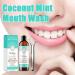 Oralhoe Coconut Mint Mouthwash - Refreshing Mint Oil Pulling with Tongue Scraper (2PCS) for Fresh Breath | International Shipping Available - Buy Online on GoSupps.com