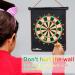 WIn SPORTS 15 Inch Magnetic Dart Board Game for Kids | Indoor Outdoor Two-Sided Roll Up Dartboard Set with 12 Safe Magnetic Darts - Buy Online on GoSupps.com