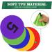 TuXHui 9 Numbered Spot Markers - Set of 10 Poly Floor Dots for Sports Training & Classroom Activities - Buy Online on GoSupps.com