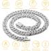 Halukakah 14MM Gold Chain Iced Out Cat Diamond Cuban Link Necklace in XS-M Size - Platinum Plated Small (8) - Free Giftbox Included - Buy Online on GoSupps.com