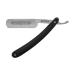 DOVO razor "Bes. Quality" | Black acrylic | 6/8 inch | Round head | Carbon steel | Full hollow grind black 1 piece (1 pack)