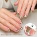 Nail Polish Set Quick Dry Nail Polish Long Lasting Nail Varnish 2 in 1 Shimmering Pink & Golden Glitter Nail Polish set No Need Cure Nail Polishes DIY Nail Art Manicure at Home - Buy Online on GoSupps.com